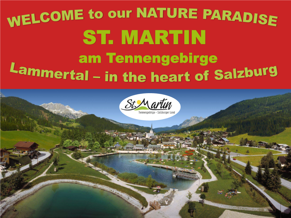 ST. MARTIN Am Tennengebirge LOCATION of ST