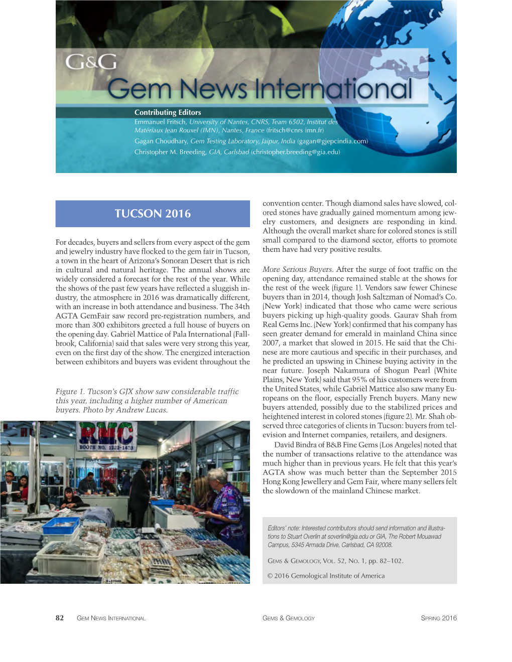 GEM NEWS INTERNATIONAL GEMS & GEMOLOGY SPRING 2016 Figure 2