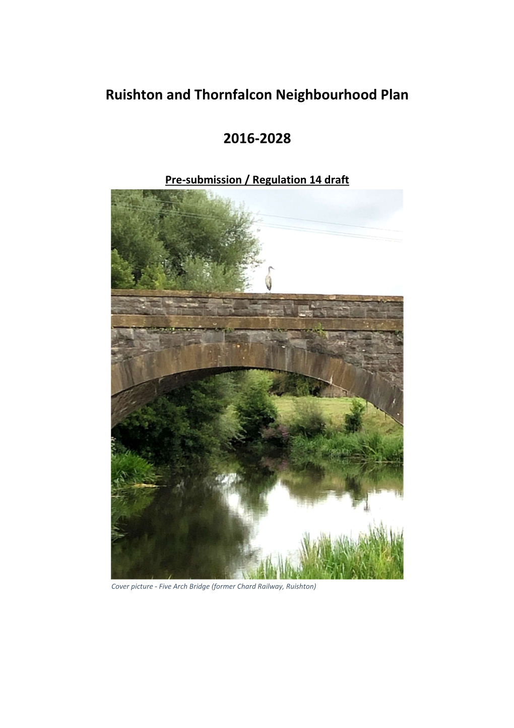 Ruishton and Thornfalcon Neighbourhood Plan 2016-2028