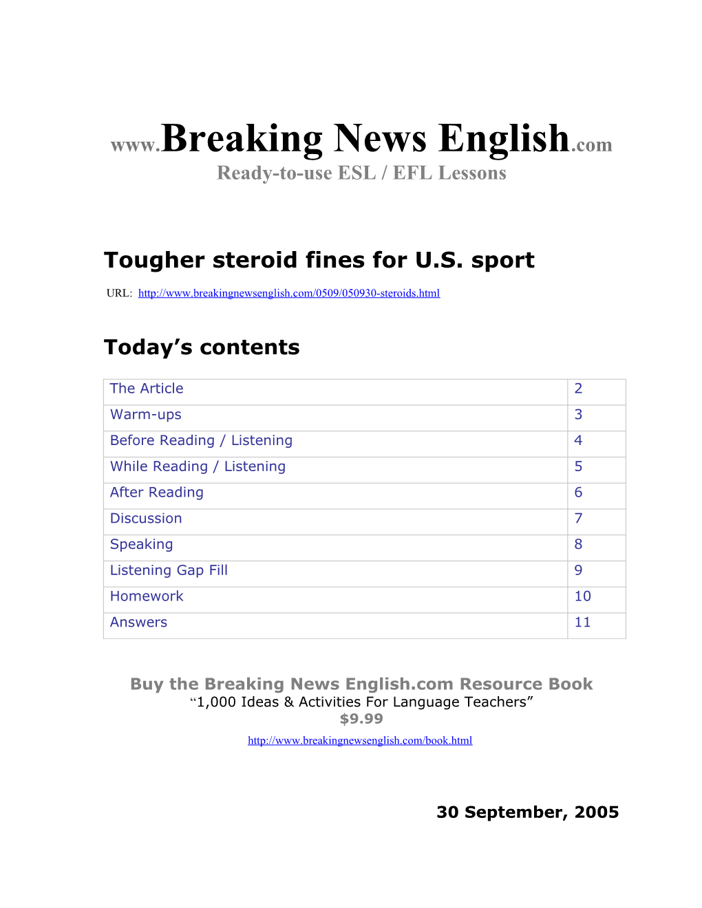 Tougher Steroid Fines for U.S. Sport