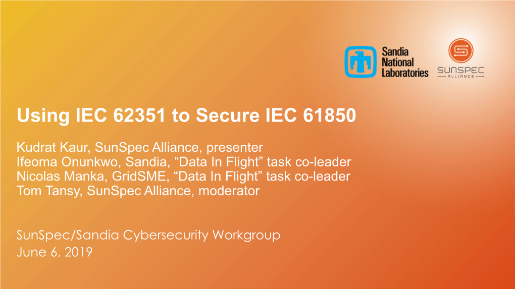 Using IEC 62351 to Secure IEC 61850