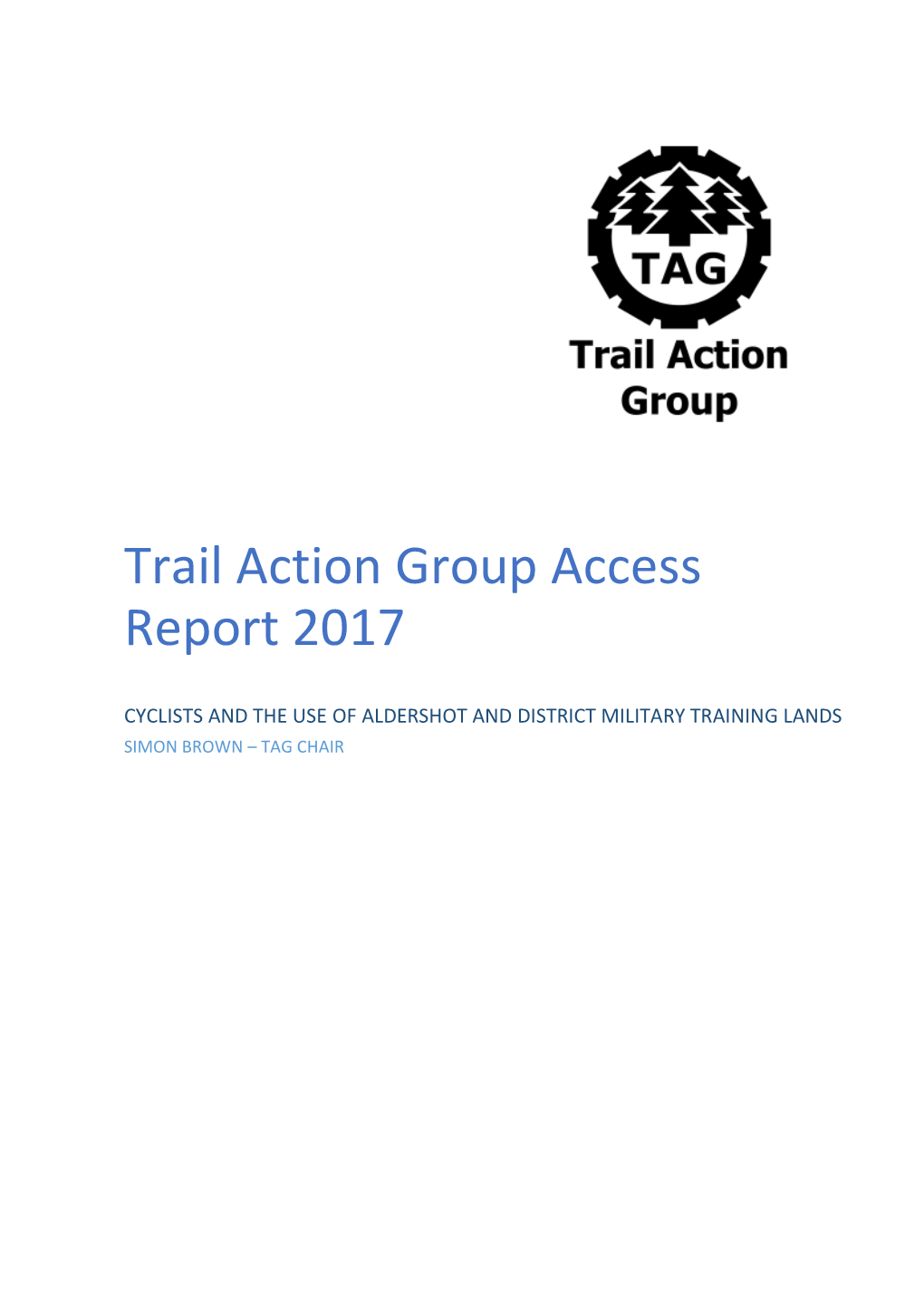 Trail Action Group Access Report 2017