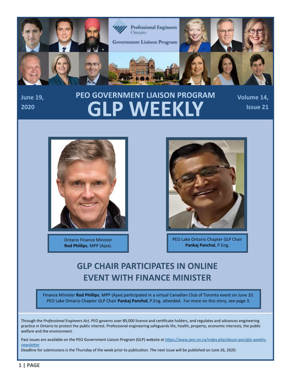 GLP Weekly June 19, 2020