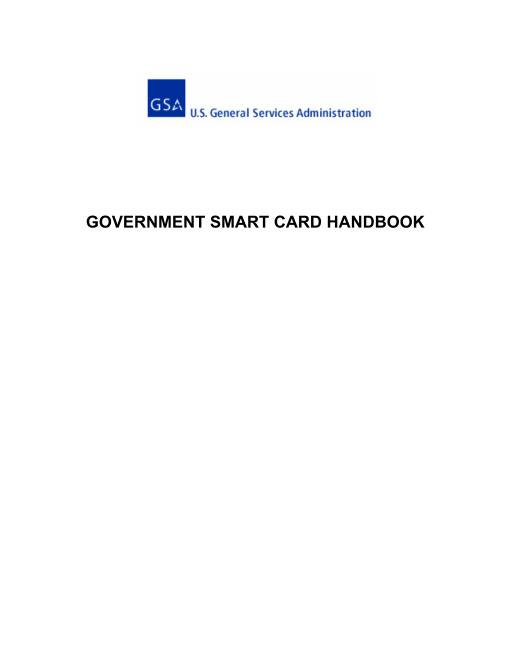 GSA Smart Card Handbook