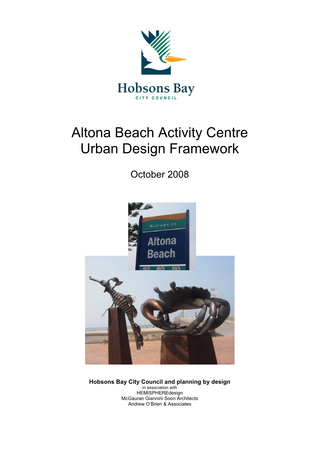 Altona Beach Activity Centre Urban Design Framework