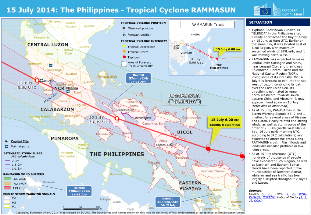 The Philippines - Tropical Cyclone RAMMASUN