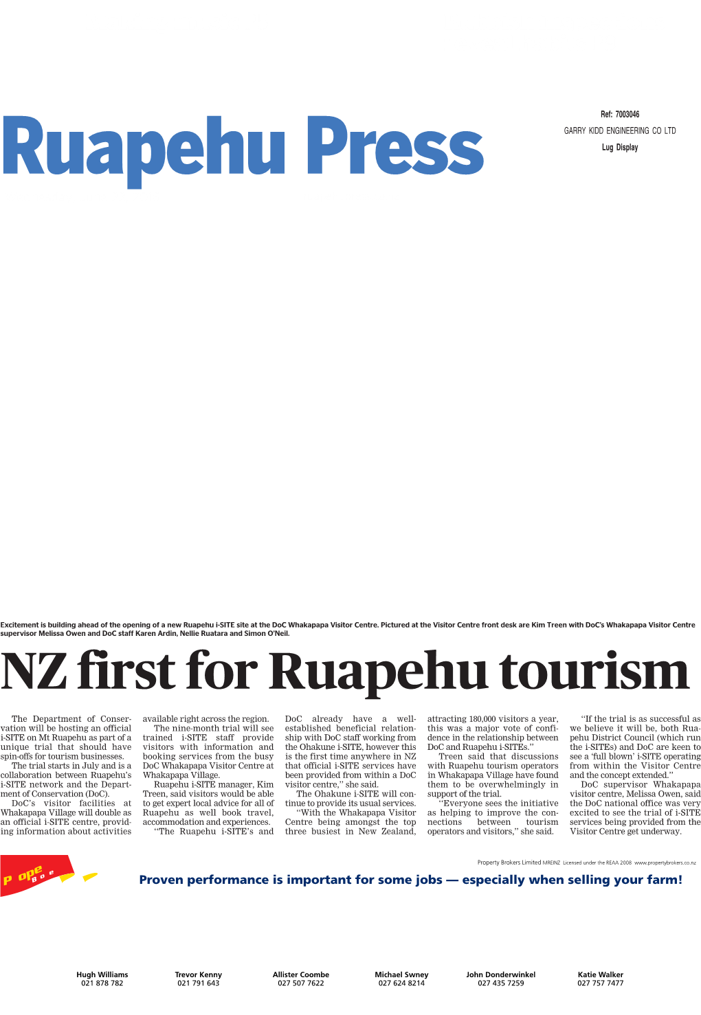 NZ First for Ruapehu Tourism