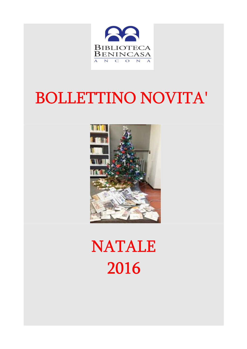 Bollettino Natale 2016
