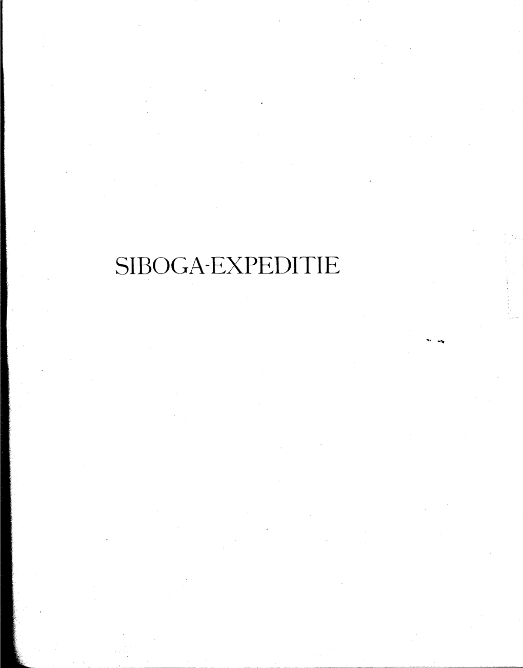 SIBOGA-EXPEDITIE Siboga-Expeditie