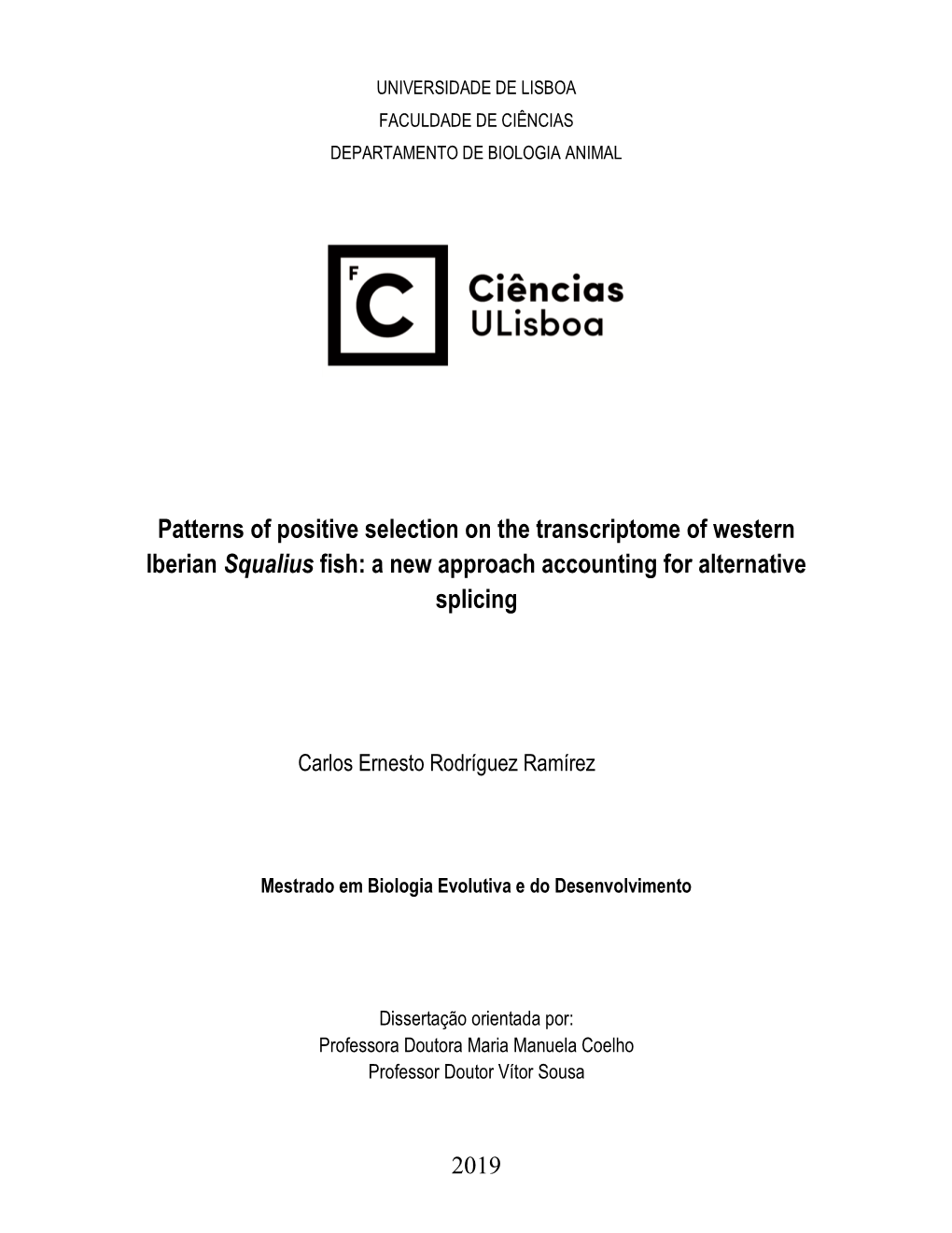 Patterns of Positive Selection on the Transcriptome of Western Iberian Squalius Fish: a New Approach Accounting for Alternative Splicing