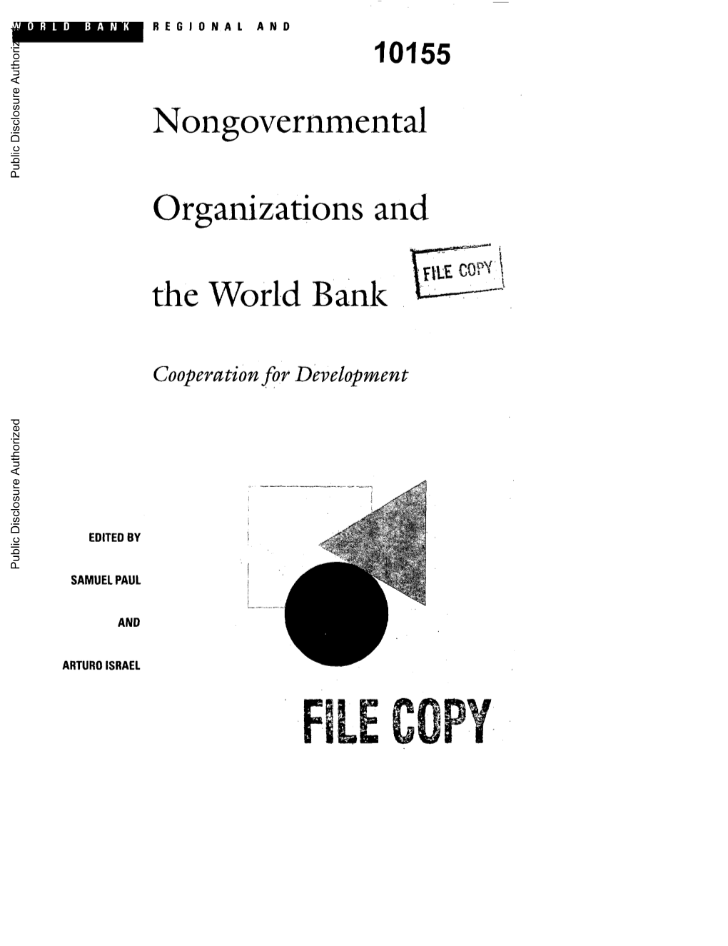 10155 Nongovernmental Public Disclosure Authorized Organizations And