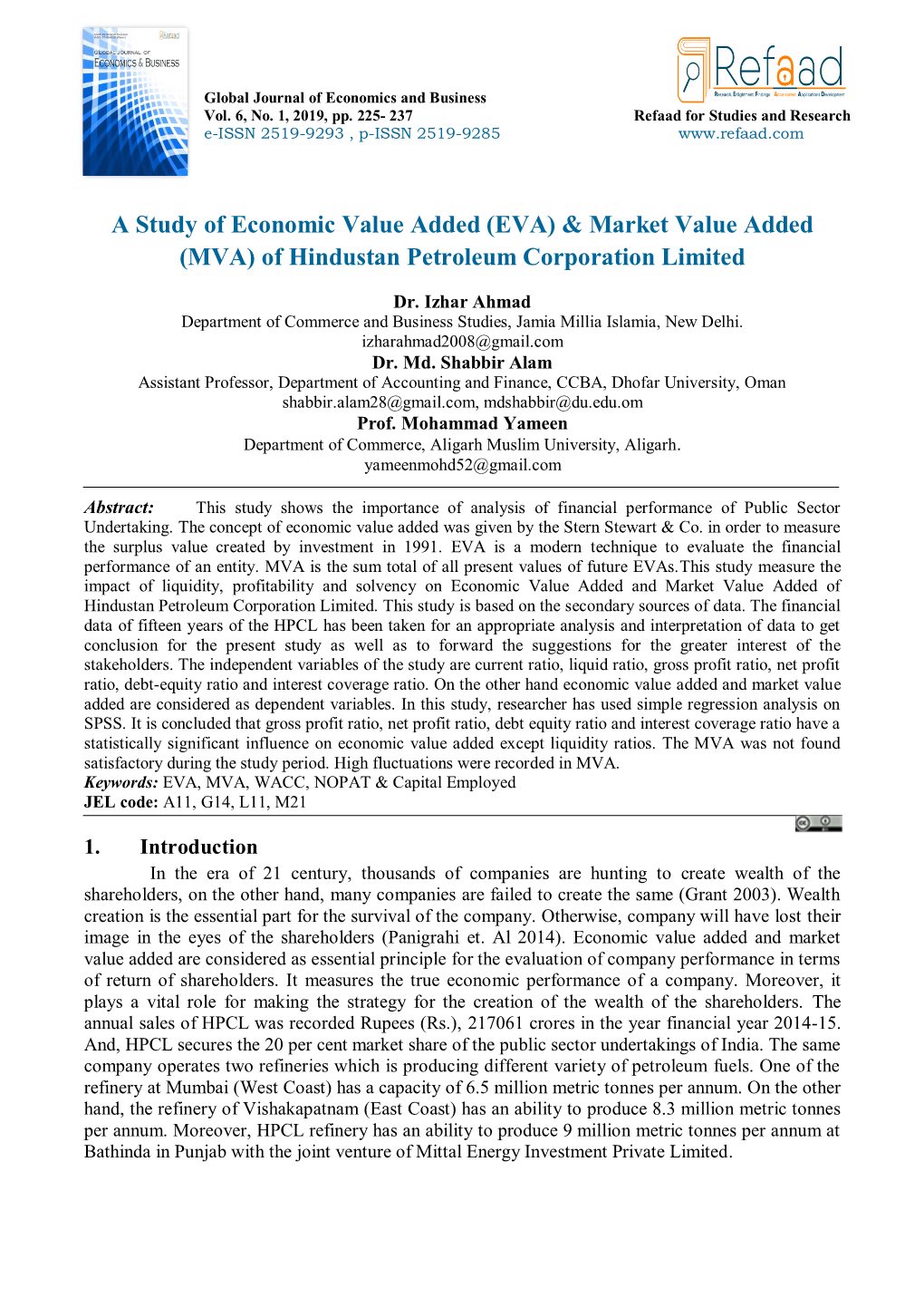 Market Value Added (MVA) of Hindustan Petroleum Corporation Limited