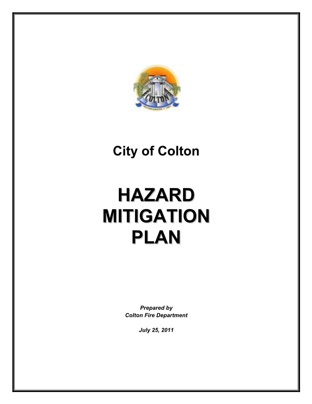 2011 Hazard Mitigation Plan