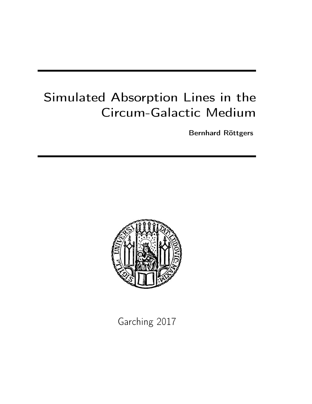 Simulated Absorption Lines in the Circum-Galactic Medium