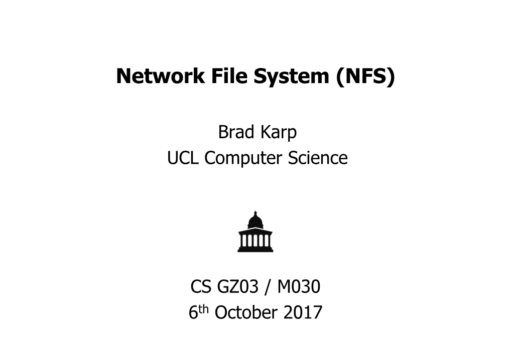 Network File System (NFS)