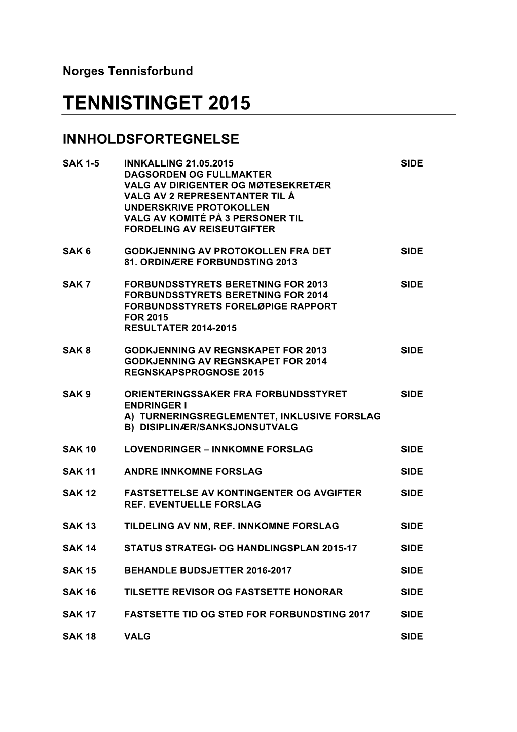 Tennistinget 2015