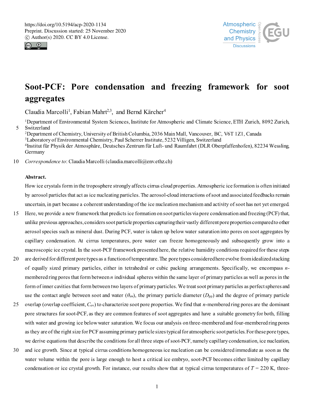 Pore Condensation and Freezing Framework for Soot Aggregates