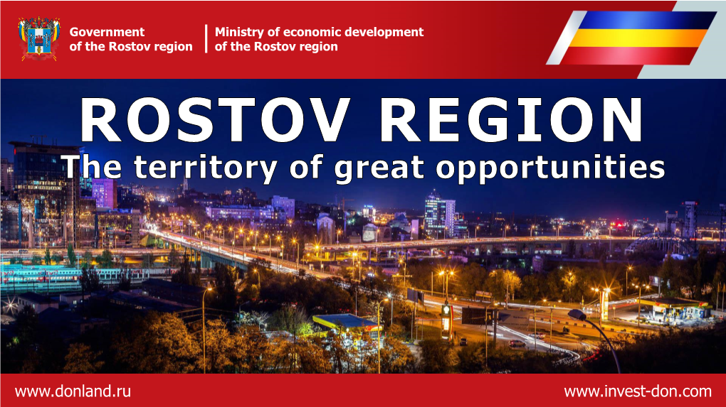Rostov Region of the Rostov Region