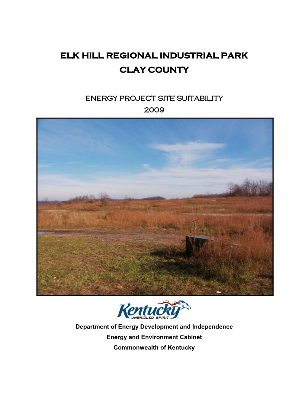 Elk Hill Regional Industrial Park Clay County