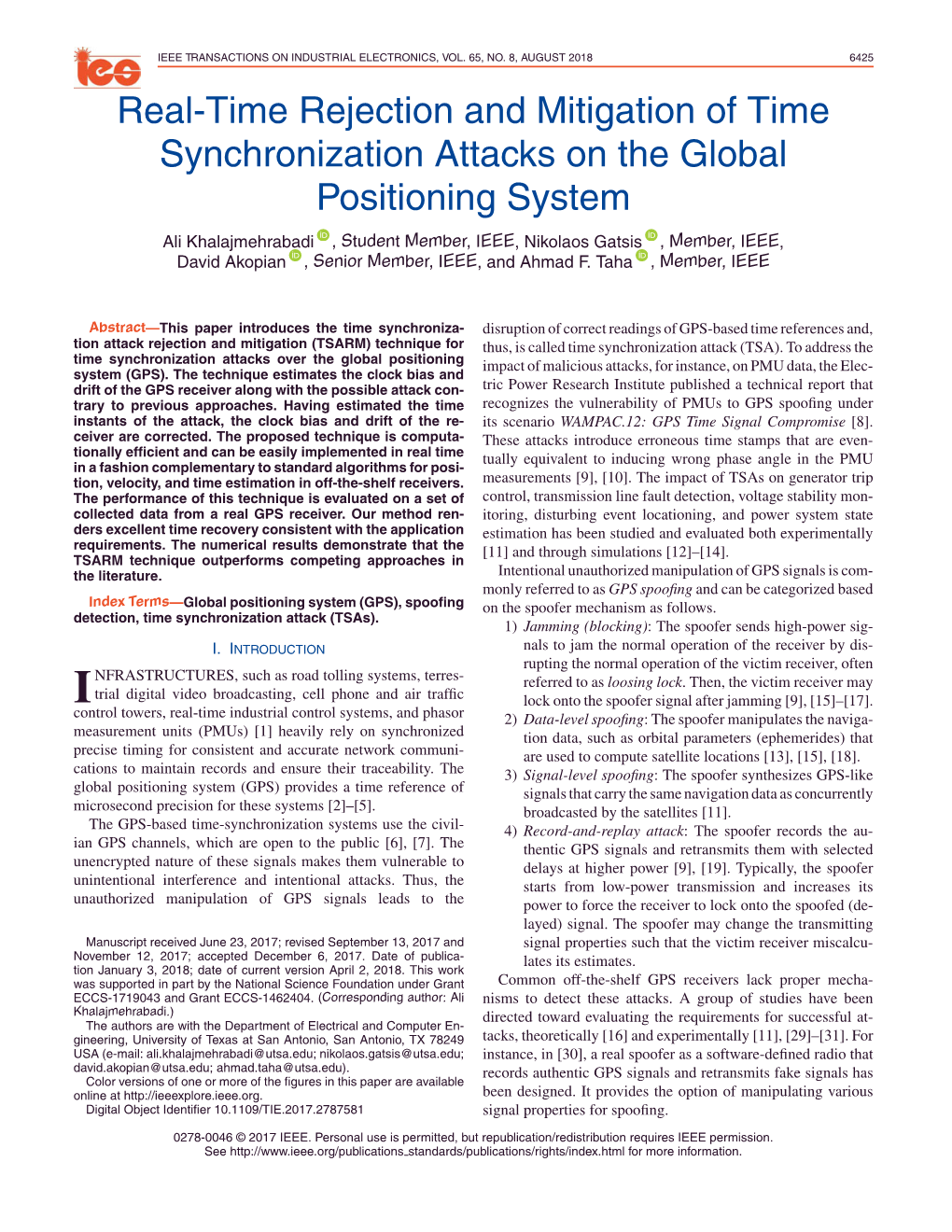 Real-Time Rejection and Mitigation of Time Synchronization Attacks On