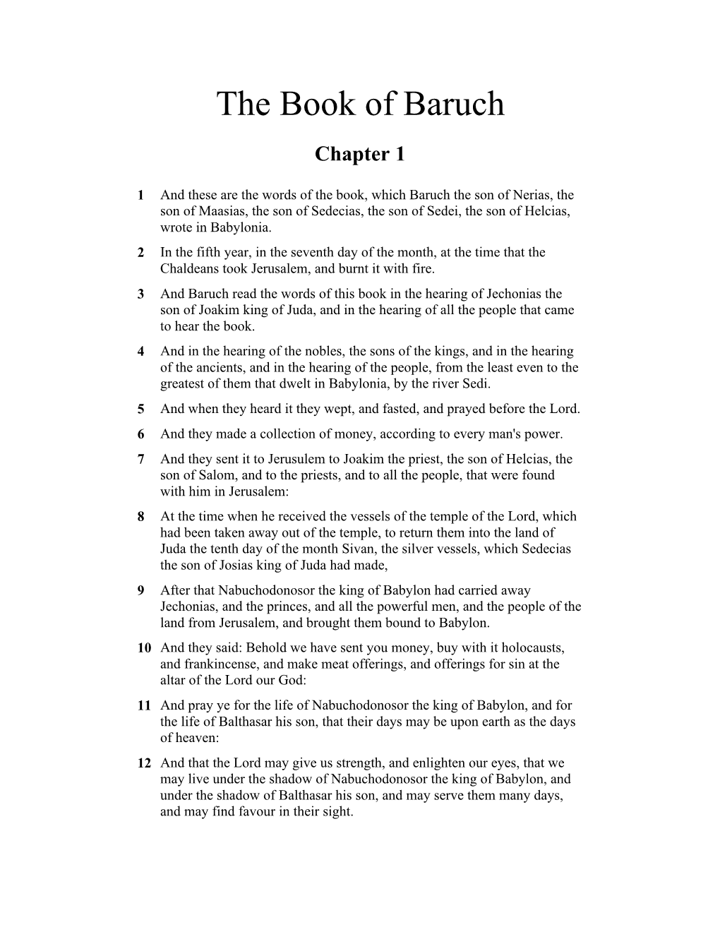 The Book of Baruch