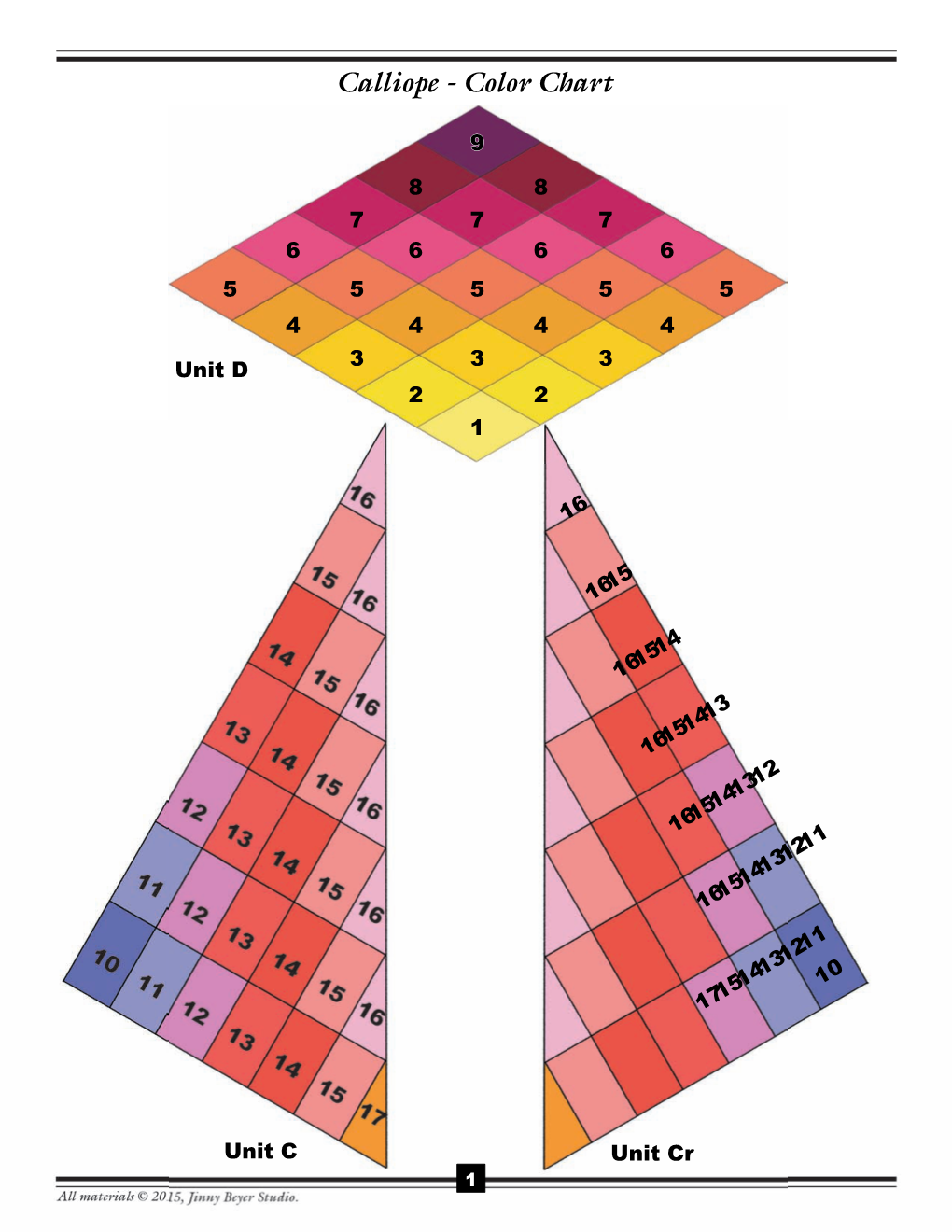 Calliope - Color Chart