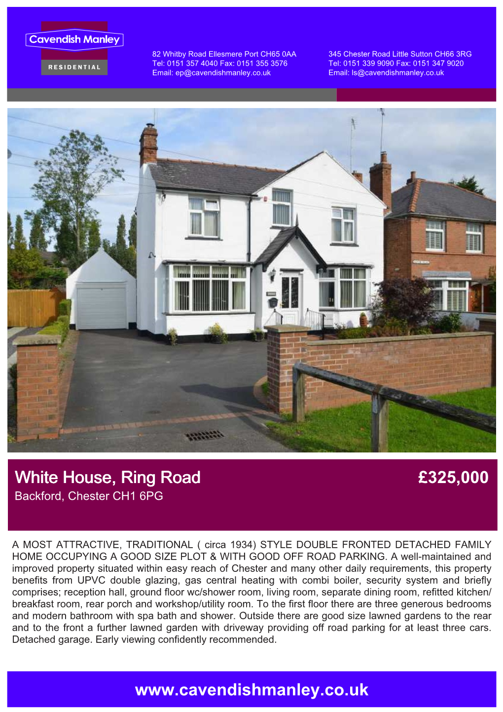 White House, Ring Road £325,000