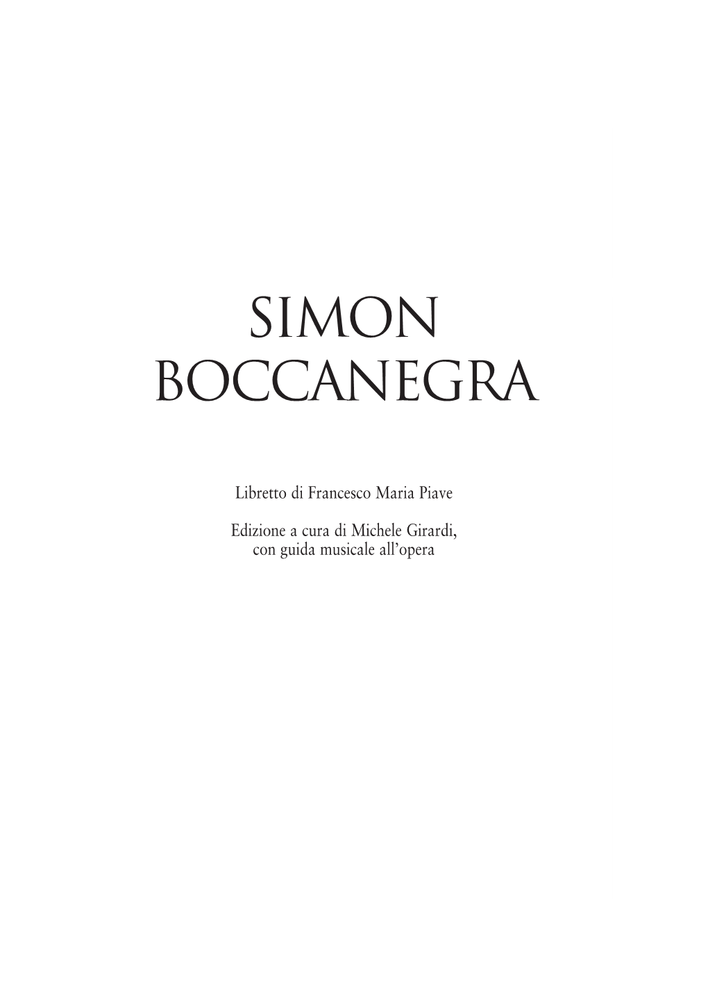 Simon Boccanegra