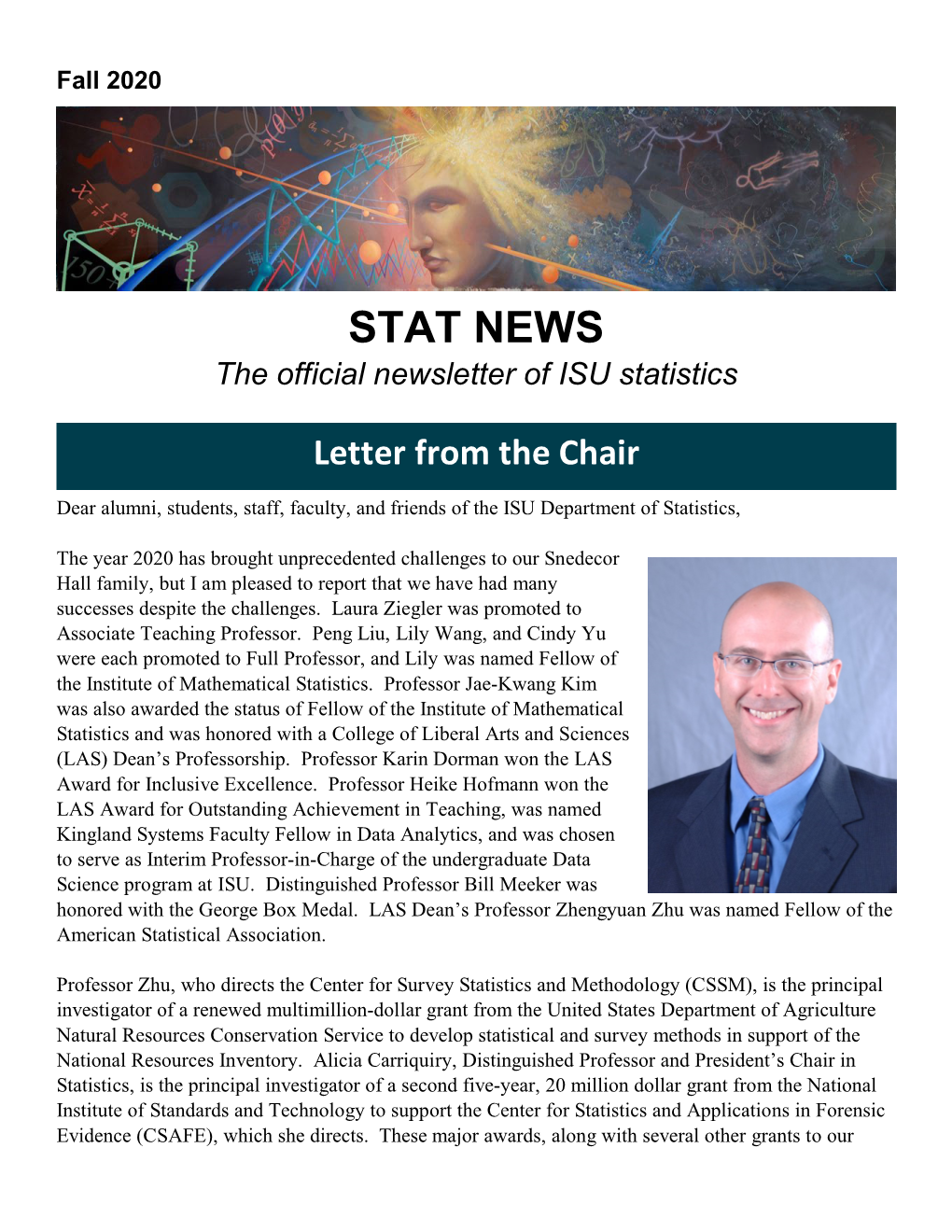 STAT NEWS the Official Newsletter of ISU Statistics