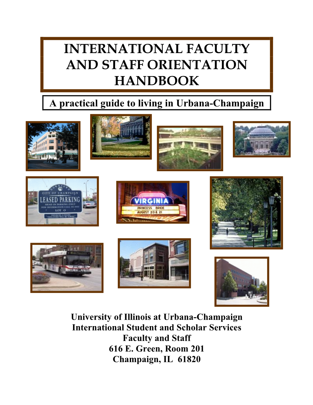 International Faculty and Staff Orientation Handbook