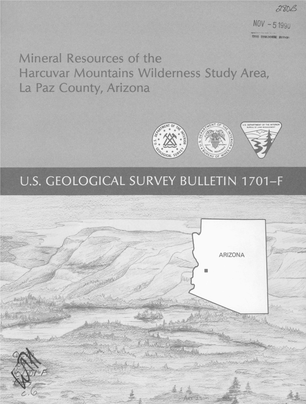 Mineral Resources of the Harcuvar Mountains Wilderness Study Area, La Paz County, Arizona