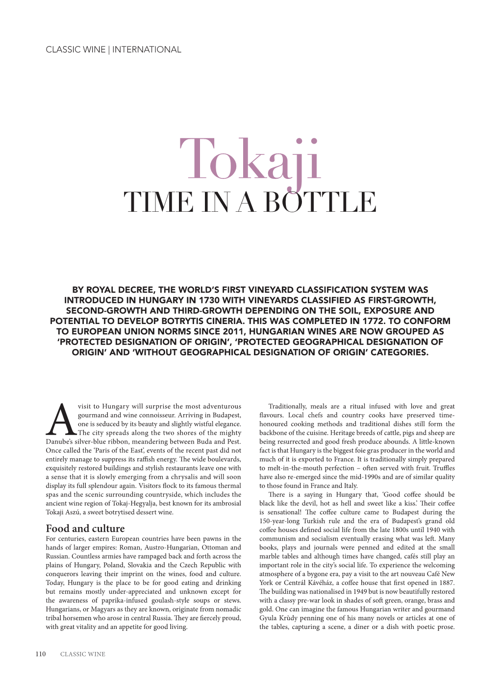 Tokaj (Classic Wine Magazine)