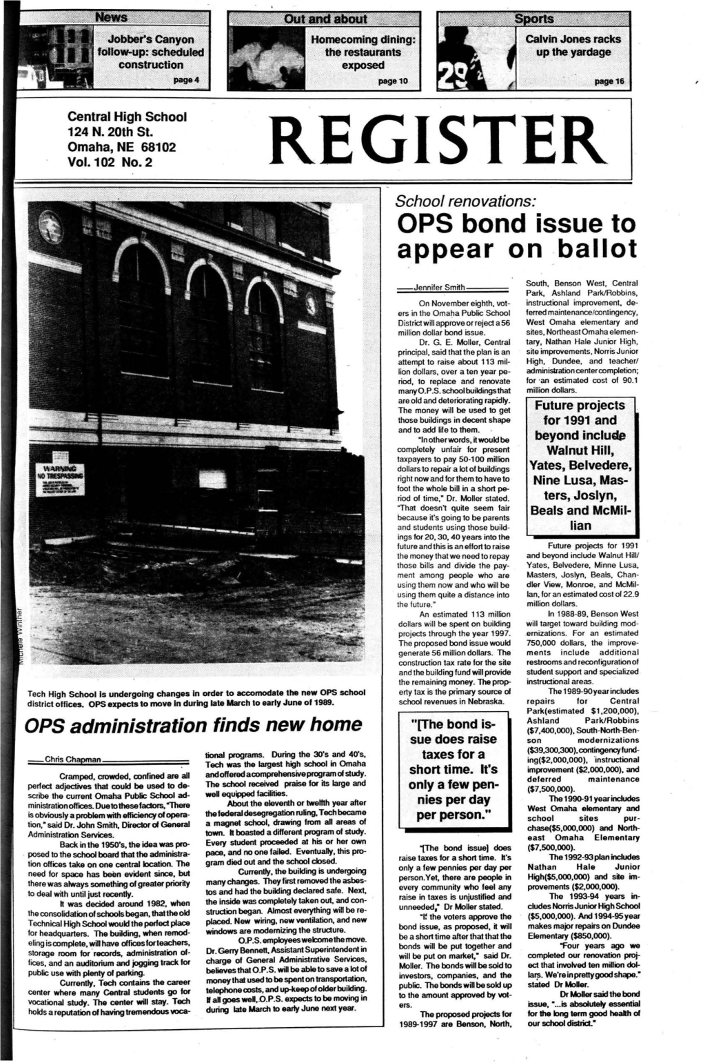 OPS Bond Issue to Appear on Ballot