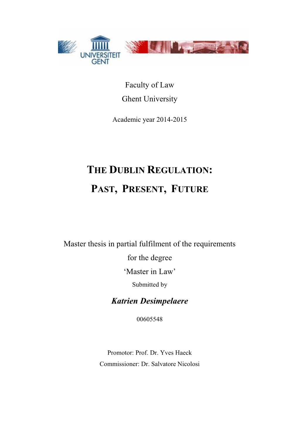 The Dublin Regulation