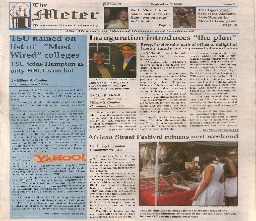 September 7, 2000 Forum Editor in Chief Mia D