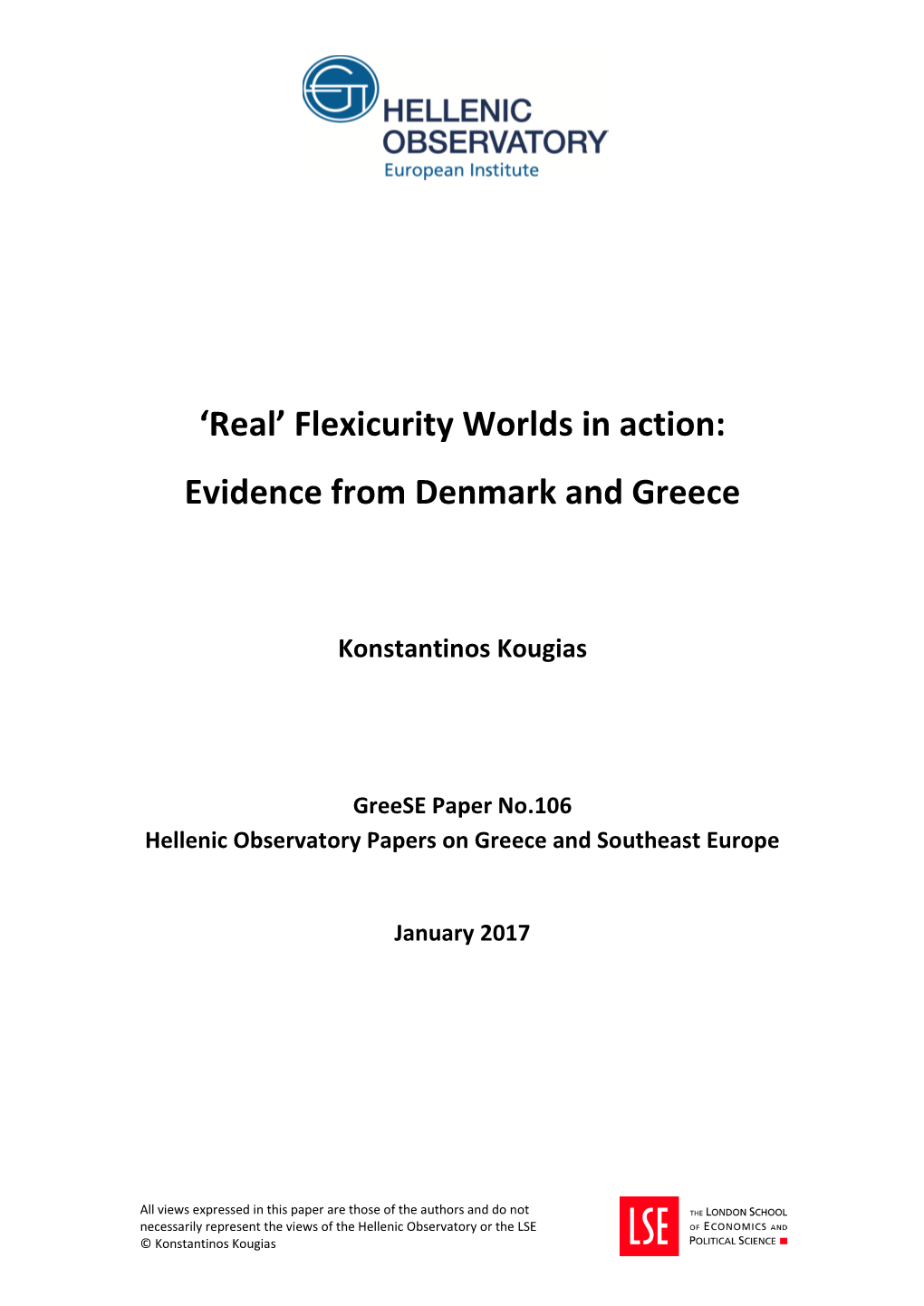 'Real' Flexicurity Worlds in Action: Evidence from Denmark and Greece