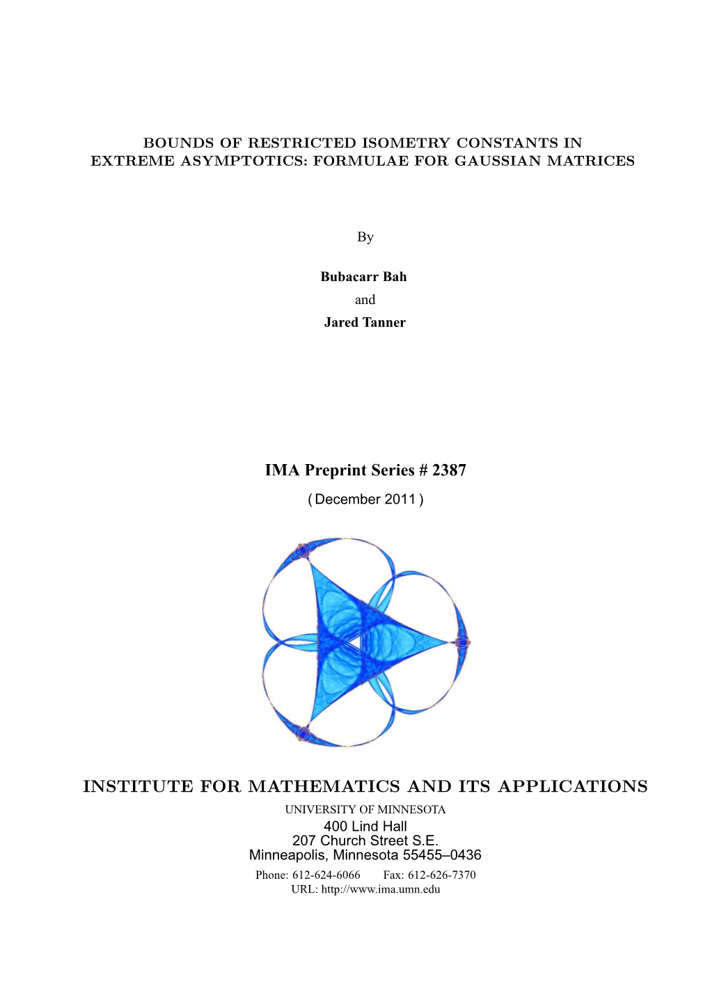 Bounds of Restricted Isometry Constants in Extreme Asymptotics: Formulae for Gaussian Matrices