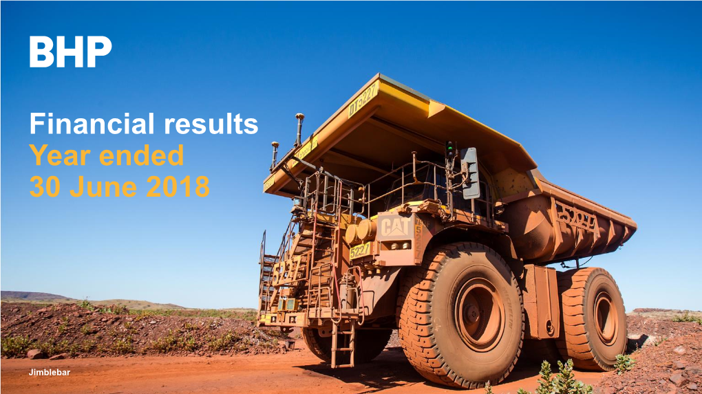 Financial Results Year Ended 30 June 2018