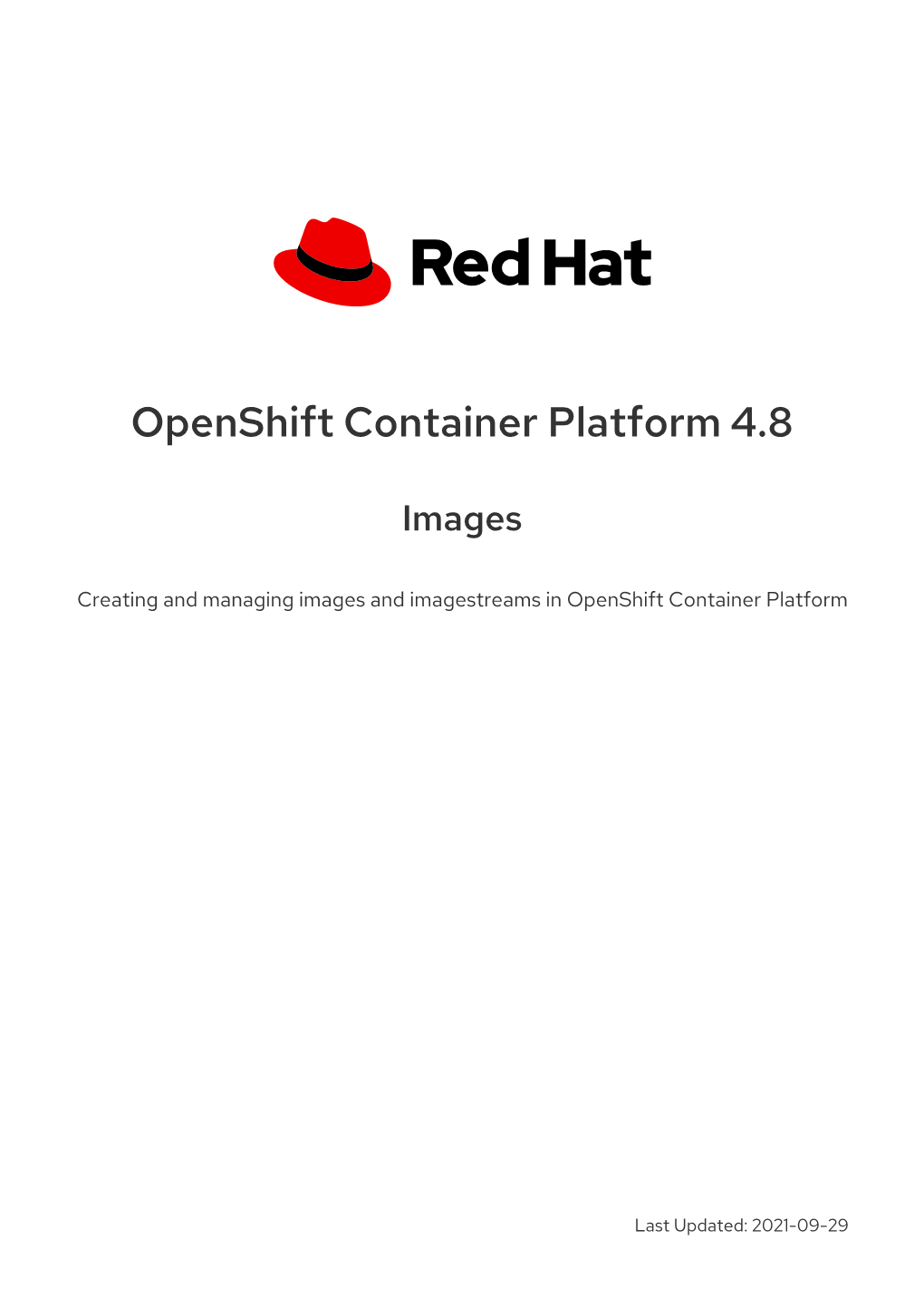 Openshift Container Platform 4.8 Images