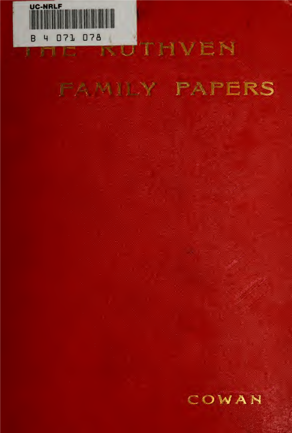 The Ruthven Family Papers