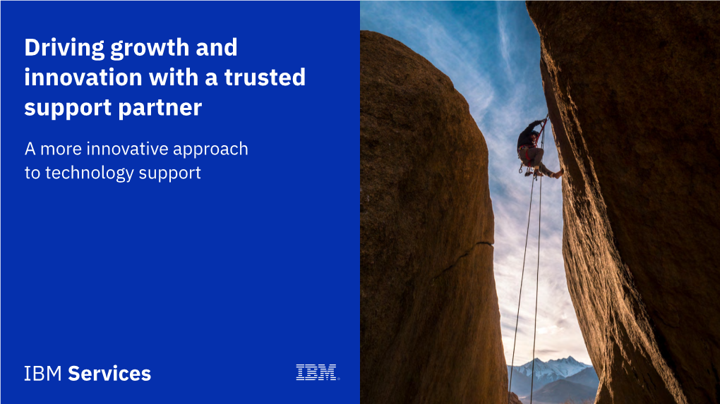 Driving Growth and Innovation with a Trusted Support Partner