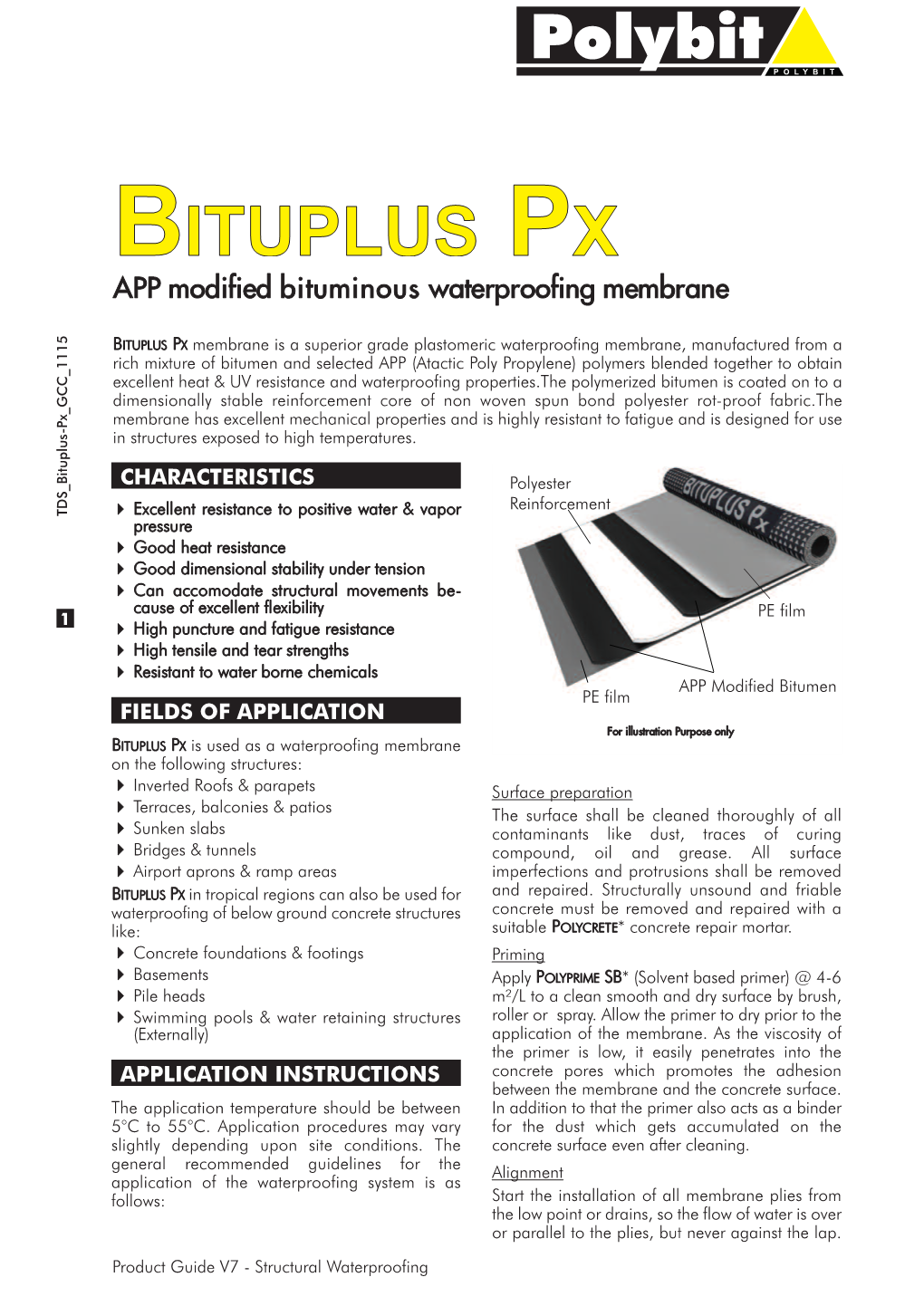 TDS for Bituplus PX