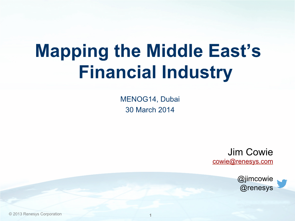 Mapping the Middle East's Financial Industry
