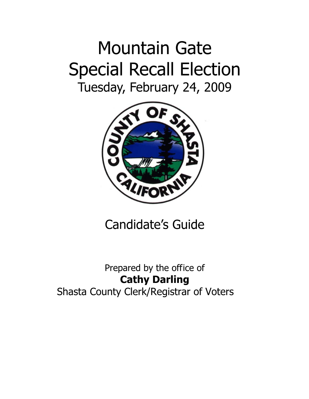 2009 Special Recall Election Is $1,000