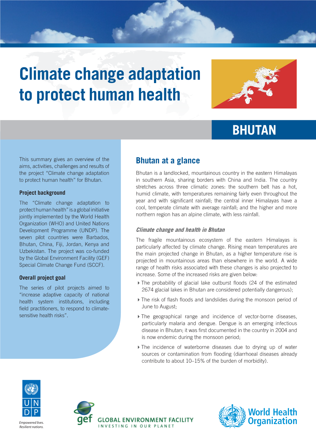 Climate Change Adaptation to Protect Human Health