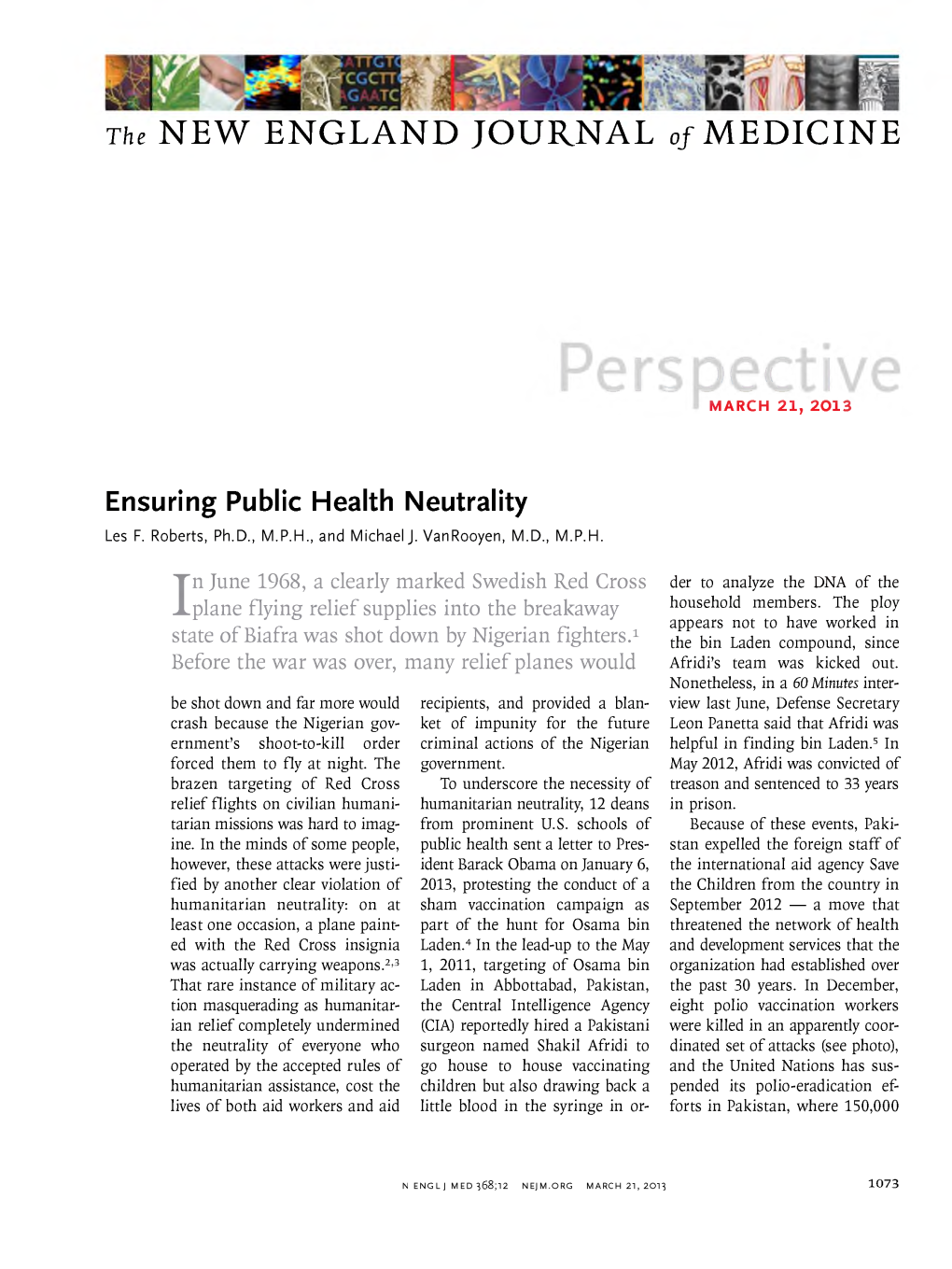 Ensuring Public Health Neutrality Les F