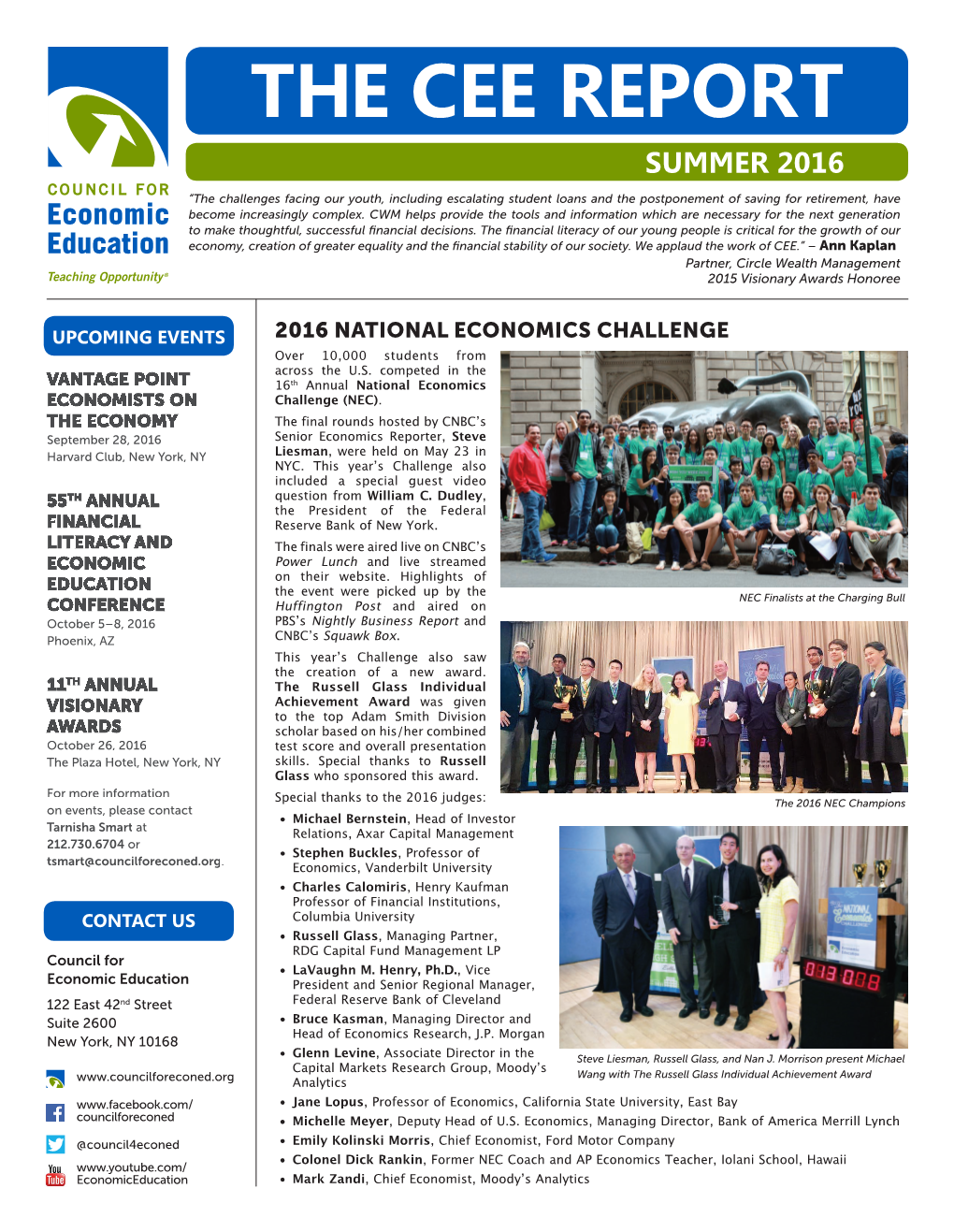 The Cee Report Summer 2016