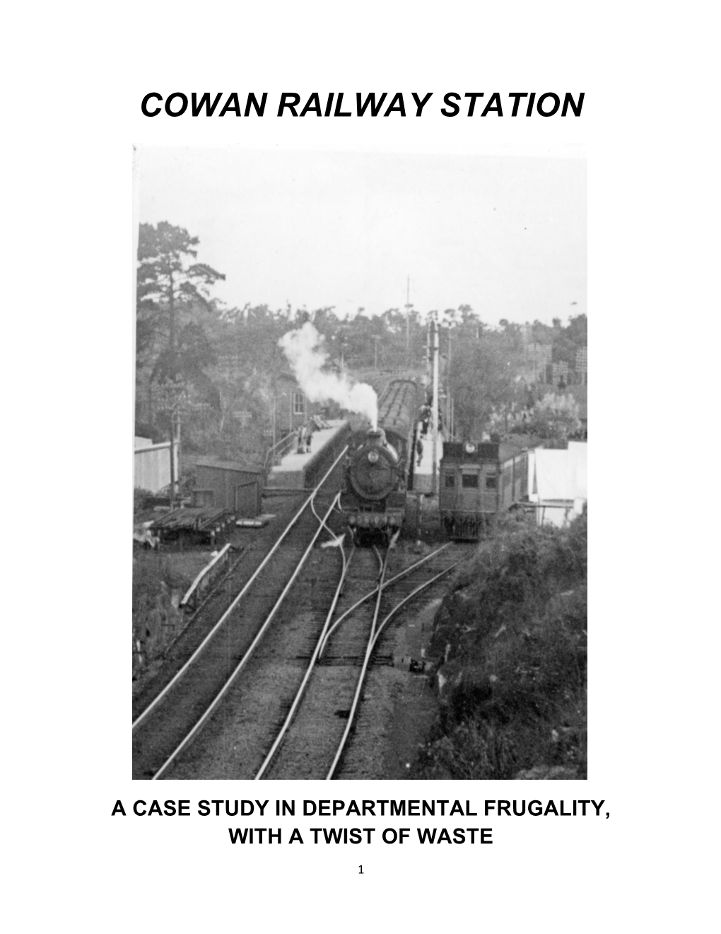 Cowan Railway Station