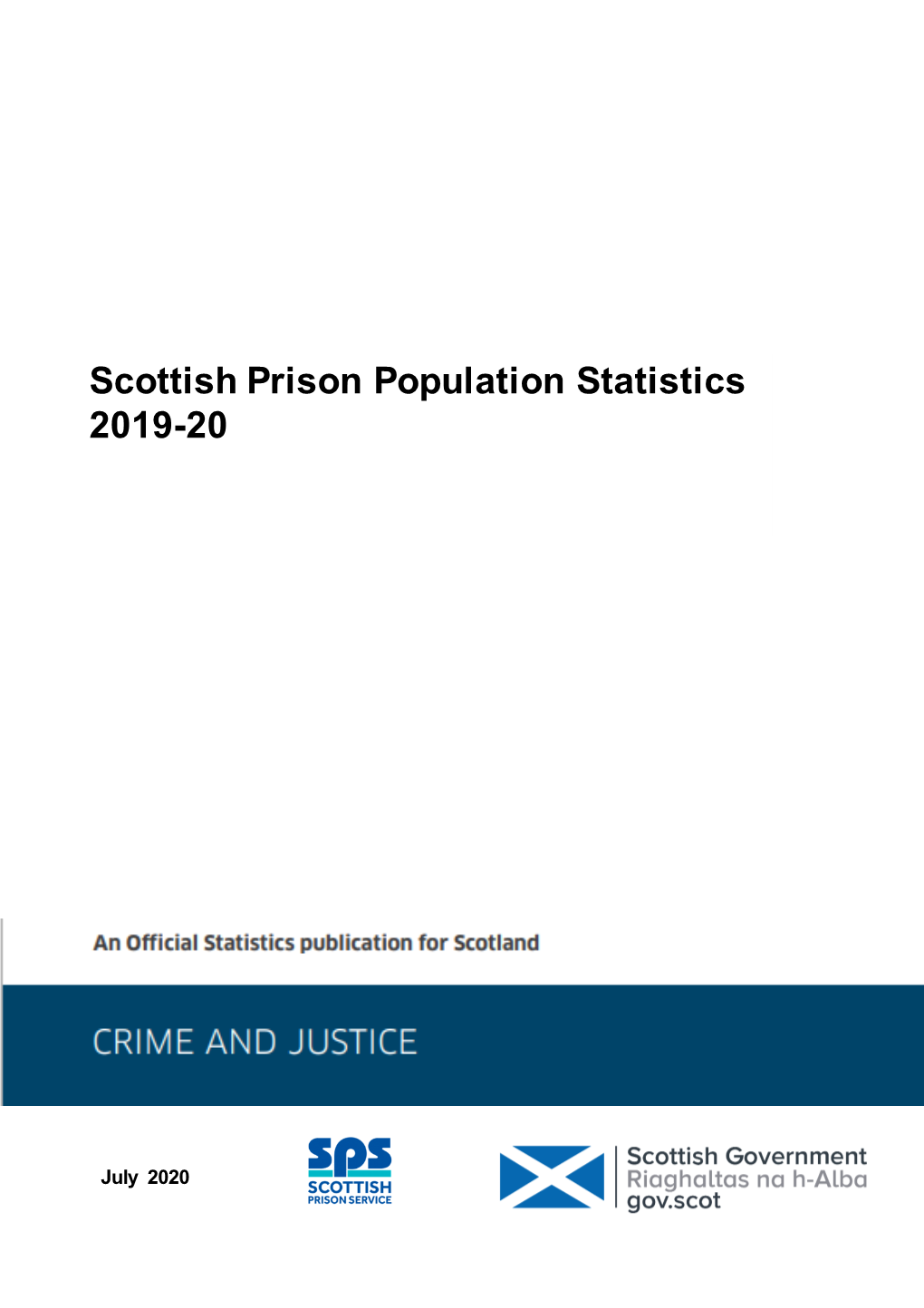 Scottish Prison Population Statistics 2019-20