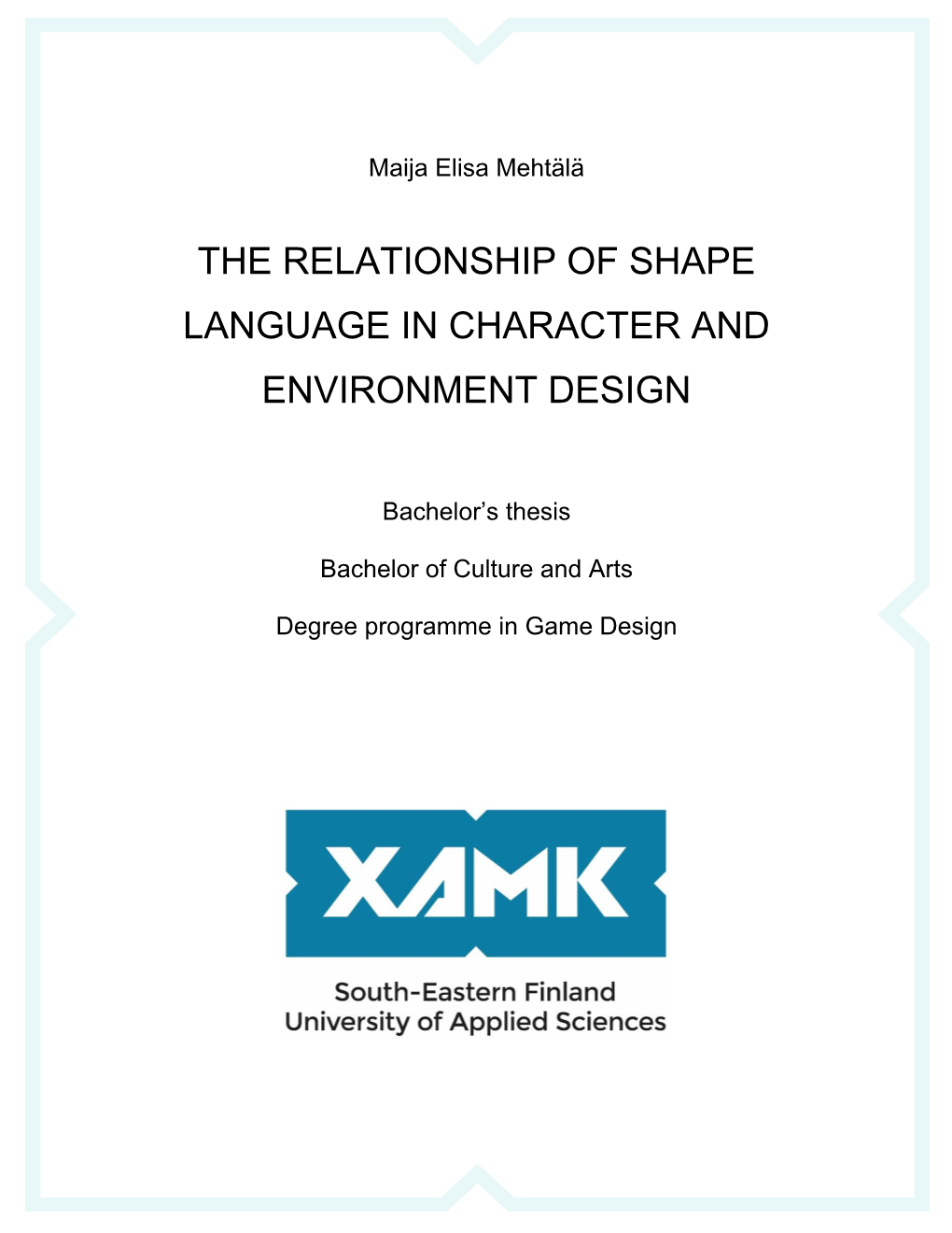 The Relationship of Shape Language in Character and Environment Design